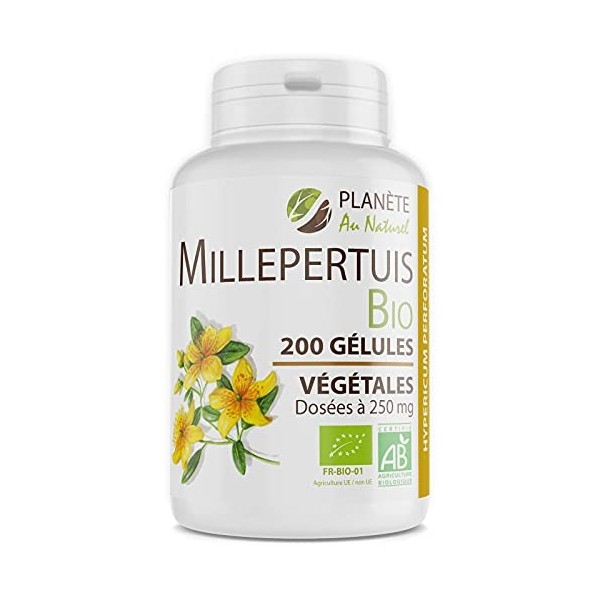 Millepertuis Bio 250 mg - 200 gélules végétales