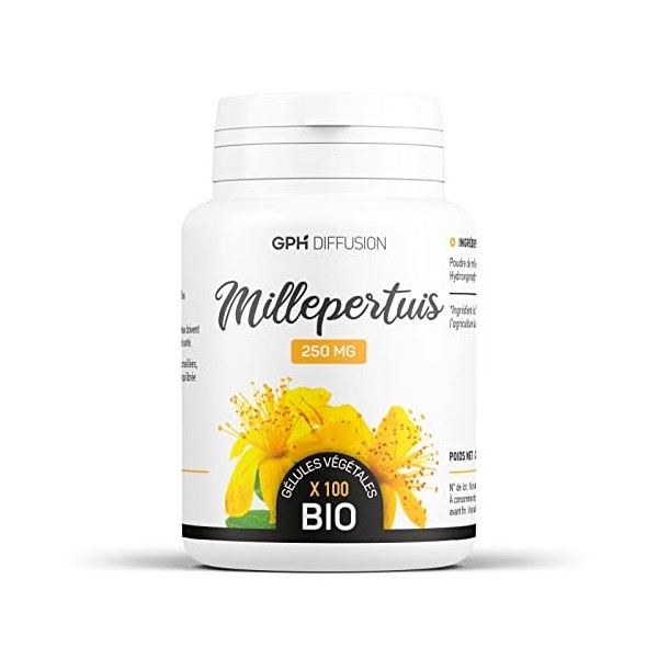 Millepertuis biologique 250 mg - 100 gélules biologiques