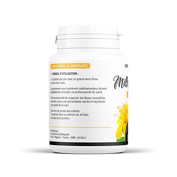 Millepertuis biologique 250 mg - 100 gélules biologiques