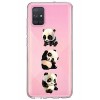 Oihxse Silicone Crystal Coque pour Samsung Galaxy M10 Ultra-Thin Transparente Gel TPU Souple Etui Design Motif Mignon Panda P