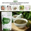 Neem Bio en Poudre Vegan, 200 g - Feuille de Margousier Bio 100 % Pur - Source Naturelle de Vitamines B3, B6, B1, B2, C & Min