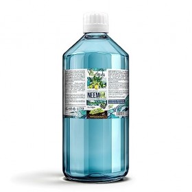 Huile végétale de Neem 1 L. 100 % naturelle et biologique - Bio. Multi-usage : idéal pour la peau, les cheveux et les plantes
