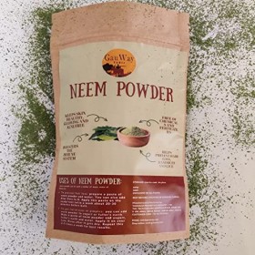 GAU-WAY Poudre de feuille de margousier naturelle certifiée - pure et ayurvédique