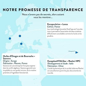 Acide Hyaluronique + Onagre + Bourrache | Formule Anti-Age Exclusive | Action Anti-Rides Efficace en Profondeur | Hydratation