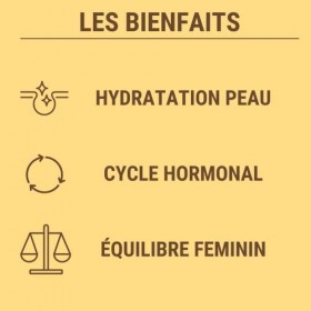 ONAGRE BOURRACHE + VIT E | Huile de Bourrache Huile donagre pressées à froid | Equilibre Hormonal Femmes, Ménopause et Syndr