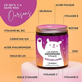 Complexe pour la ménopause | avec huile donagre, biotine, sélénium, complexe de vitamines B, acide folique, zinc | Vitamines