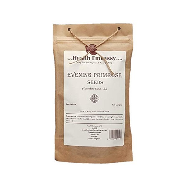 Graines de dOnagre Oenothera biennis L. / Evening Primrose Seeds - Health Embasssy - 100% Natural 100g 