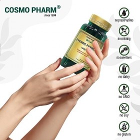 Evening Primrose Oil Capsules Cold Pressed 1000 mg Daily Boîte organique, sans OGM, 700 mg dacide linoléique oméga 6 et 90 m