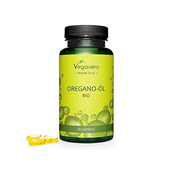 Origan BIO Vegavero® | UNIQUE : Avec 70% Carvacrol et 2,5% Thymol | Sans Additifs | Antioxydant Puissant + Foie + Digestion |