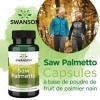 Swanson, Saw Palmetto Palmier de Scie , 540mg, 100 Capsules, Hautement Dosé, Testé en Laboratoire, Sans Soja, Sans Gluten, S