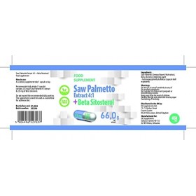 Hepatica Palmier Nain Saw Palmetto + Bêta Sitostérol 450mg 120 gélules végétales, Testé par un Laboratoire tiers, sans glut