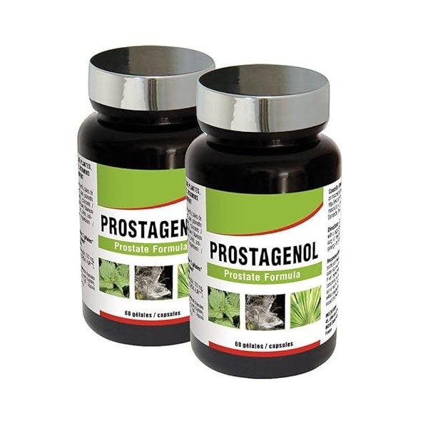 NUTRIEXPERT - Prostagenol - Confort urinaire et maintien du fonctionnement de la prostate - 60 gélules végétales - Lot de 2 p