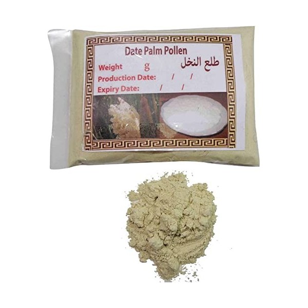 Pollen de palmier en poudre 100 % naturel biologique pur pollen de palmier de datte 250 g 1 k de pollen de palme 