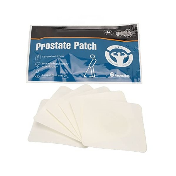 Plplaaobo Patch De Traitement de la Prostate, 6 Pièces, Patch Respirant De Soin de la Prostate, Réduit Linconfort, Extrait D