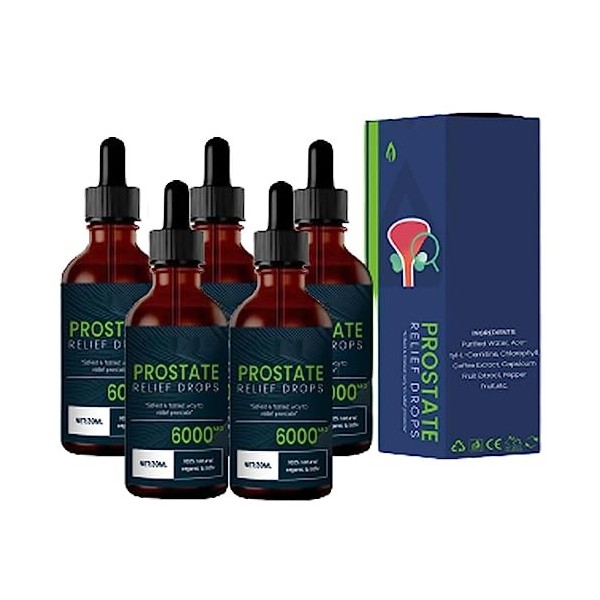 Gouttes de traitement de la prostate Gouttes de soulagement de la douleur de la prostate, suppléments de santé de la prostate