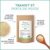 PSYLLIUM Blond BIO | Téguments Husk Purs à 99% | Fibres Douces Naturelles pour Digestion et Transit | Riche en Mucilages pour