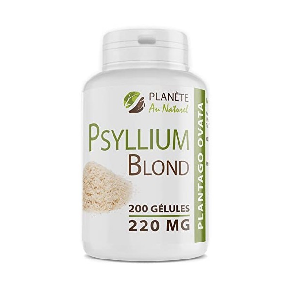 Psyllium Blond Téguments - 220mg - 200 gélules