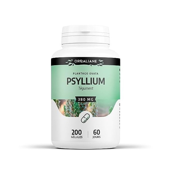 Psyllium Blond Téguments 380 mg - 200 gélules