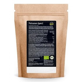 Biotiva Psyllium Bio 2kg, entier - 2kg 2x1kg en sachet zippé - pureté 99% - riche en fibres - qualité supérieure - Mis en b