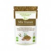 HERBESAN®-MIX TRANSIT BIO -Psyllium, Graines de lin, Curcuma, Chlorelle- Transit naturel - Sachet en Papier refermable -Poudr