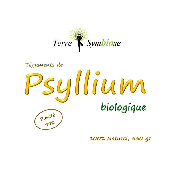 Psyllium Bio - Téguments entiers purs à 99% - 330gr