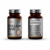 GH Psyllium Capsules | 180 Psyllium Husk Gelules Végétaliennes - 1000mg par Dose | Supplément Riche en Fibres | Fabriqué dans