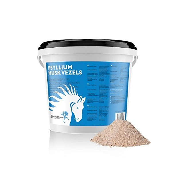 PharmaHorse Psyllium | Fonction intestinal du Cheval | pour Chevaux Qui vivent dans Un Environnement avec du Sable | sans suc