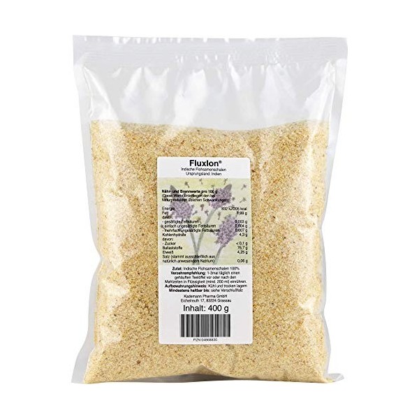 Fluxlon Indische Flohsamenschalen, 400 g Poudre