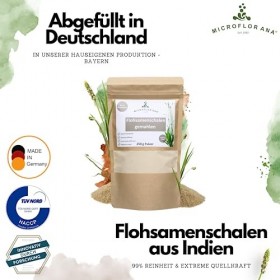 MICROFLORANA® - Psyllium moulu - poudre de psyllium - pureté à 99% et originaire dInde - qualité testée en laboratoire - Fib