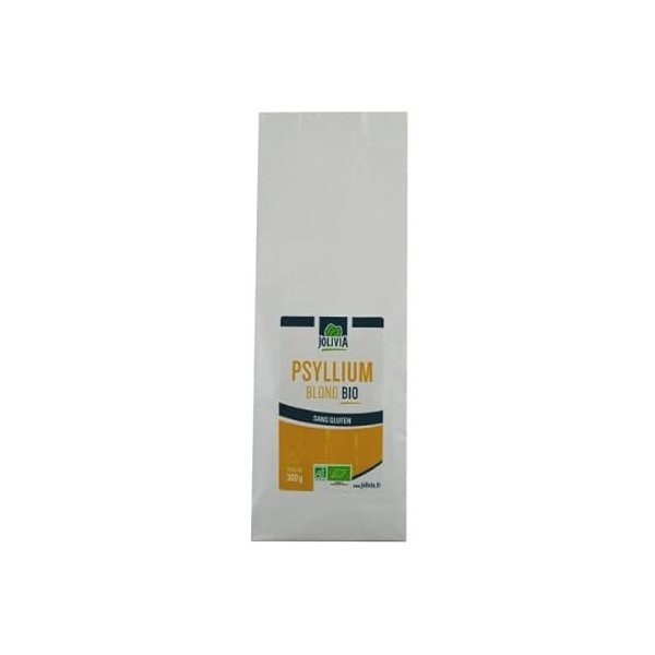 Psyllium Blond Bio - Téguments 100% - 300 g | Format Vrac | Complément Alimentaire | Vegan | Fabriqué en France