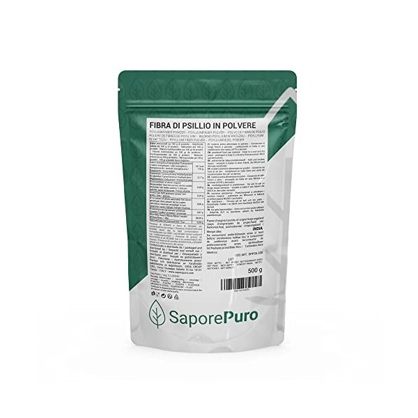 Psyllium - téguments 99% de pureté - Plantago ovata - 500 gr