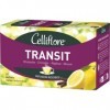 CELLIFLORE - Infusion Transit - A Base De Rhubarbe, Chicorée, Réglisse, Mauve - Saveur Citron & Réglisse - 20 Sachets