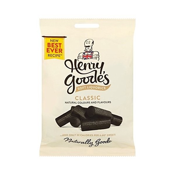 Henry Goodes Soft Eating Liquorice 140 g Pack of 6 