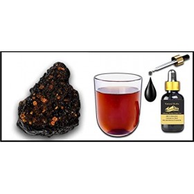 Natural Herbs Shop Shilajit liquide pur – Authentique gouttes de Shilajit intense de lHimalaya – Édition royale – 20 ml – 3 