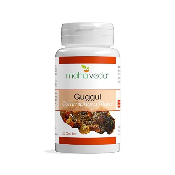GUGGUL - Extrait de Guggul titré en guggulstérones - Cholestérol et Fonction Cardiaque - Complément Alimentaire Vegan - Dosag