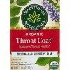 Traditional Medicinals Organic Throat Coat Herbal Wrapped Tea Bags - 16 ct