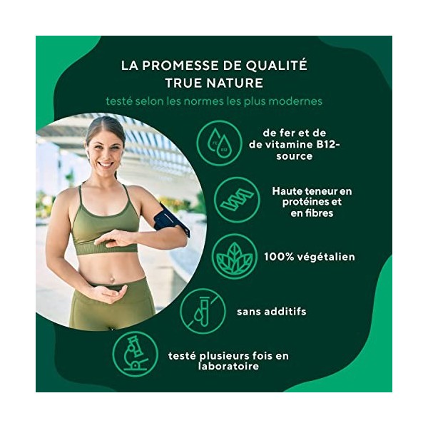 Spiruline BIO - 600 comprimés 500mg - Analyse française - Sans additifs - Riche en Phycocyanine et Protéines - Hautement do