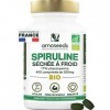 Spiruline BIO Extra Forte, 4500mg par jour | Jusquà 19% Phycocyanine, Séchée à froid | 400 comprimés vegan de 500mg | Vitami