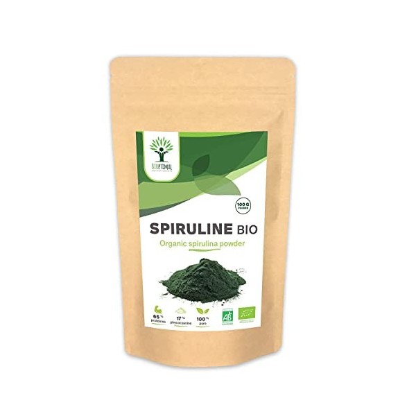 Spiruline Bio, Poudre, Sachet Recyclable 100g