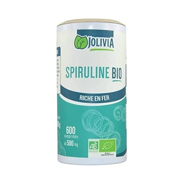 Spiruline Bio - 600 comprimés de 500 mg | Format Comprimé | Vegan