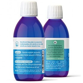 Performe - Spiruline Liquide Bleue • Concentrée en Phycocyanine à 2000 mg/l • Durée de 20 jours • Immunité et Tonus • Formule