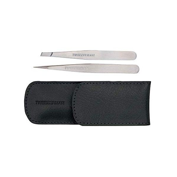 ZWILLING set de manucure et pédicure en peau de yak avec fermeture éclair, Soin des ongles, 5 pièces, Premium, Noir