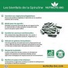 Spiruline bio 90 Gélules - Qualité française - Réduit la fatigue - Facile à avaler - Garantie 100% Bio - Pour stimuler le sys