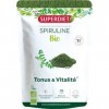 SUPERDIET - SPIRULINE BIO - Immunité, Minceur, récupération sportive -Sachet papier refermable - Conditionné en France -Poudr