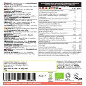 Sevenhills Wholefoods Poudre De Spiruline Bio 200g