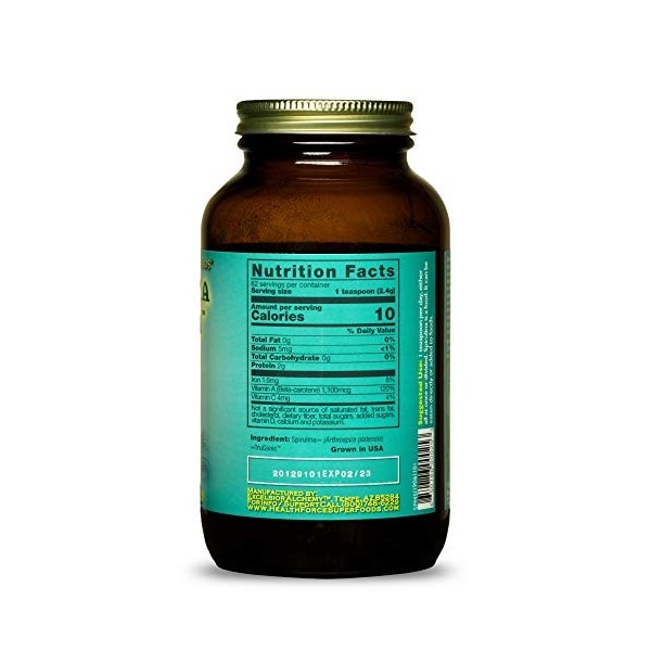 HEALTHFORCE SUPERFOODS Poudre de Manne de Spiruline 149 g 1 Unité