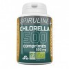 Spiruline + Chlorella Biologique 500mg - 500 Comprimés - Riche en Protéines et Phycocyanine
