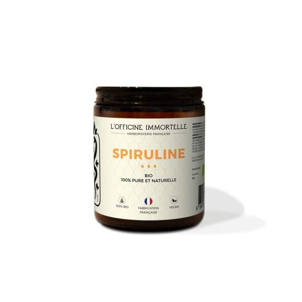 SPIRULINE OFFICINE IMMORTELLE | ANTI-OXYDANT | COUP DE BOOST | TONUS | SUPER ALIMENT | FER