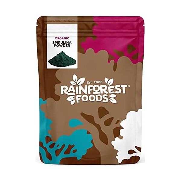 Rainforest Foods Poudre de Spiruline Bio 400g