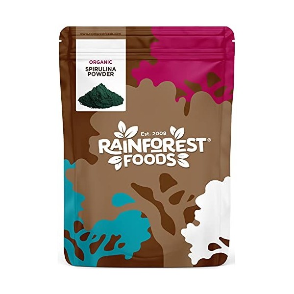 Rainforest Foods Poudre de Spiruline Bio 900g